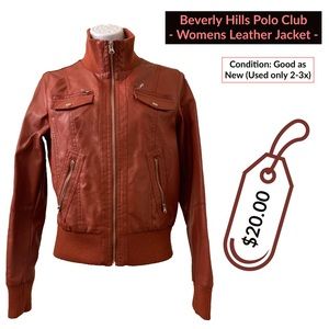 SALE!!! Beverly Hills Polo Club Leather Jacket